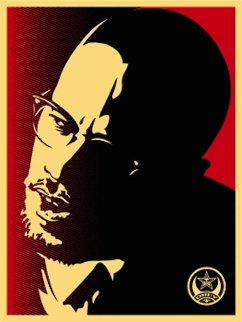 Malcolm X Red 2006 Limited Edition Print - Shepard Fairey 