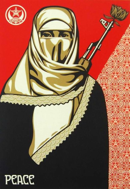 Muslim Woman 2003 Limited Edition Print by Shepard Fairey