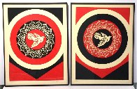 Obey Dove Black and Red, Set of 2 Prints 2011 Limited Edition Print by Shepard Fairey - 4 Obey Dove Black and Red, Set of 2 Prints 2011 Limited Edition Print by Shepard Fairey - 4
