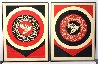 Obey Dove Black and Red, Set of 2 Prints 2011 Limited Edition Print by Shepard Fairey - 4