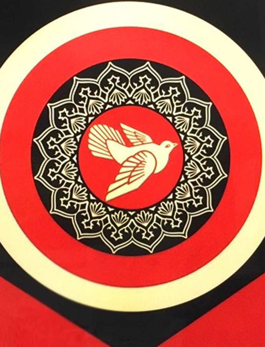Obey Dove Black and Red, Set of 2 Prints 2011 Limited Edition Print by Shepard Fairey Obey Dove Black and Red, Set of 2 Prints 2011 Limited Edition Print by Shepard Fairey
