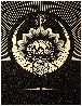 Obey Lotus Crescent (Black/Gold) 2013 Limited Edition Print by Shepard Fairey - 0