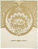 Obey Lotus Crescent (White/Gold) 2013 Limited Edition Print by Shepard Fairey - 0