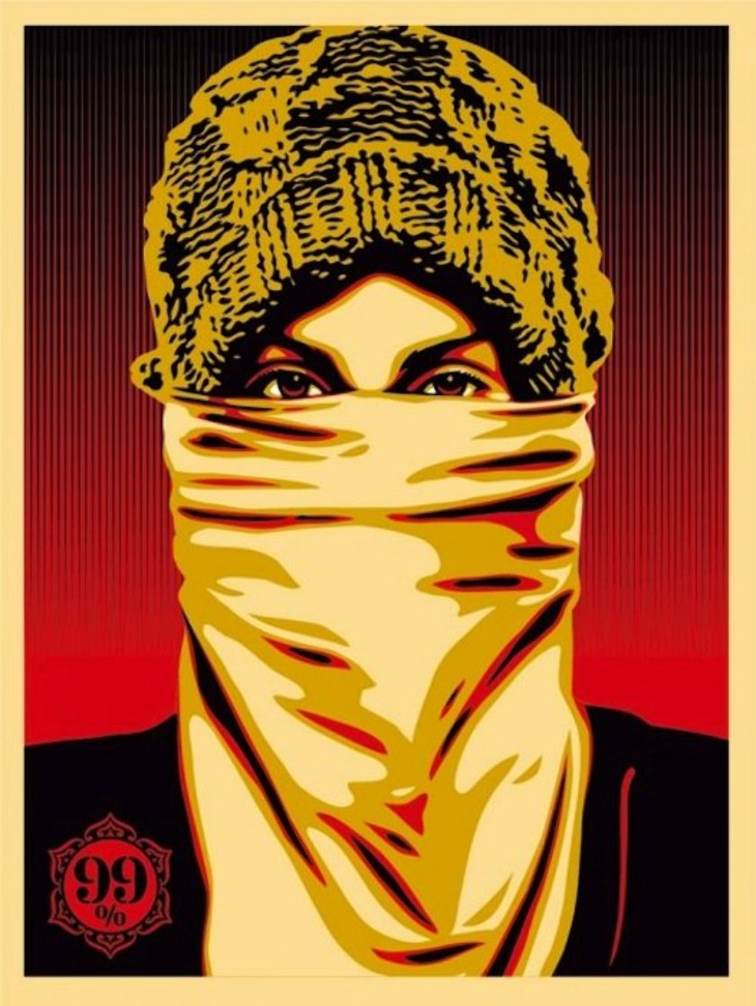 Occupy Protester 2012 Limited Edition Print by Shepard Fairey 