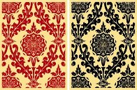 Parlor Pattern Cream, Red And Black 2010 Limited Edition Print by Shepard Fairey  - 1