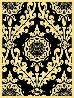 Parlor Pattern Cream, Red And Black 2010 Limited Edition Print by Shepard Fairey - 2