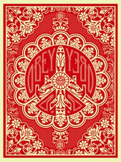 Peace Bomber Red 2008 Limited Edition Print - Shepard Fairey Peace Bomber Red 2008 Limited Edition Print - Shepard Fairey