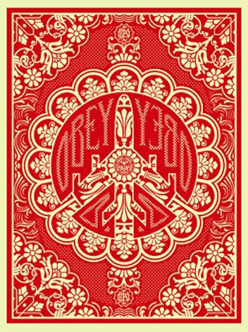 Peace Bomber Red 2008 Limited Edition Print - Shepard Fairey