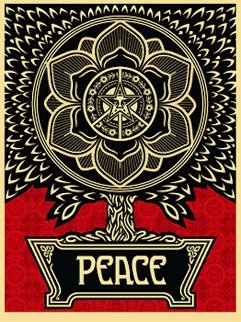 Peace Tree 2007 Limited Edition Print - Shepard Fairey Peace Tree 2007 Limited Edition Print - Shepard Fairey