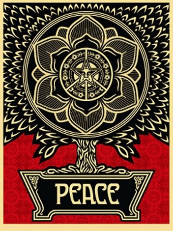 Peace Tree 2007 Limited Edition Print - Shepard Fairey