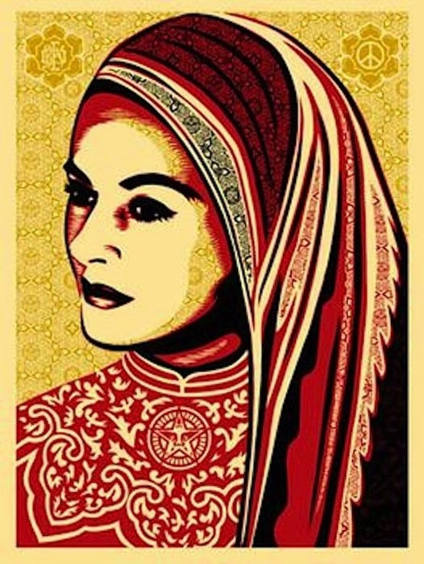 Peace Woman 2008 Limited Edition Print by Shepard Fairey Peace Woman 2008 Limited Edition Print by Shepard Fairey