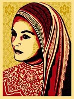Peace Woman 2008 Limited Edition Print by Shepard Fairey - 0 Peace Woman 2008 Limited Edition Print by Shepard Fairey - 0
