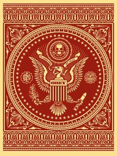 Presidential Seal Red 2007 Limited Edition Print - Shepard Fairey Presidential Seal Red 2007 Limited Edition Print - Shepard Fairey