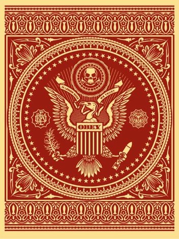 Presidential Seal Red 2007 Limited Edition Print - Shepard Fairey