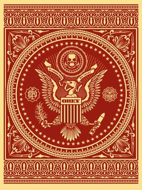 Presidential Seal Red 2007 Limited Edition Print by Shepard Fairey