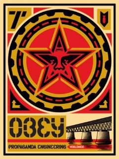 Propaganda Engineering Large Format 2009 Limited Edition Print - Shepard Fairey Propaganda Engineering Large Format 2009 Limited Edition Print - Shepard Fairey
