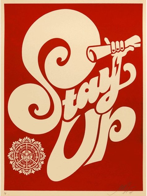 Stay Up Chaka AP 2005 Limited Edition Print by Shepard Fairey