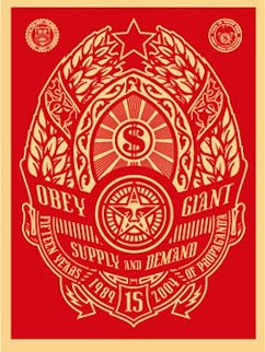 Supply And Demand (Red) 2004 Limited Edition Print - Shepard Fairey 