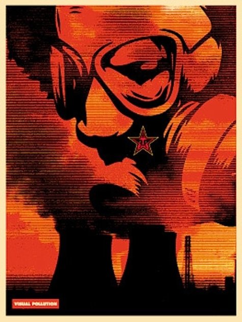Visual Pollution Gas Mask 2001 Limited Edition Print by Shepard Fairey