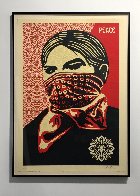 Zapatista Woman Large Format 2005 Limited Edition Print by Shepard Fairey - 1 Zapatista Woman Large Format 2005 Limited Edition Print by Shepard Fairey - 1