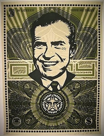 Nixon Money AP 2003 Limited Edition Print - Shepard Fairey