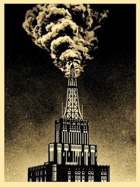 Oil And Gas Building 2014 Limited Edition Print by Shepard Fairey