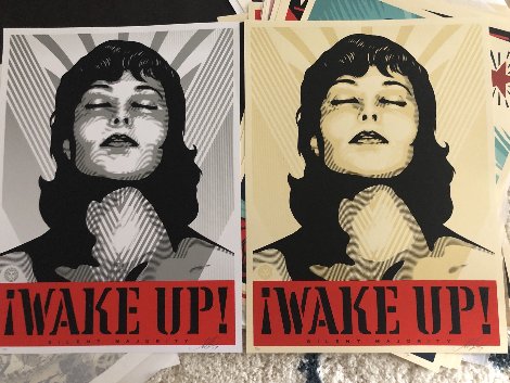 Wake Up! Set of 2 Prints 2017 Limited Edition Print - Shepard Fairey