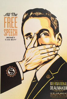 Free Speech Limited Edition Print - Shepard Fairey Free Speech Limited Edition Print - Shepard Fairey