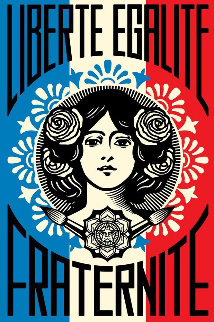 Liberté Egalité Fraternité Limited Edition Print - Shepard Fairey Liberté Egalité Fraternité Limited Edition Print - Shepard Fairey