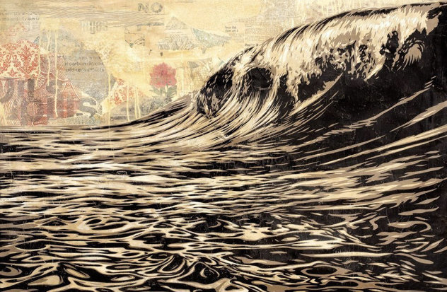 Dark Wave Limited Edition Print by Shepard Fairey