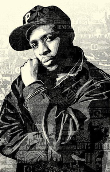 Chuck D Black Steel Limited Edition Print by Shepard Fairey Chuck D Black Steel Limited Edition Print by Shepard Fairey