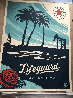 Lifeguard Not on Duty 2014 Limited Edition Print by Shepard Fairey - 1 Lifeguard Not on Duty 2014 Limited Edition Print by Shepard Fairey - 1
