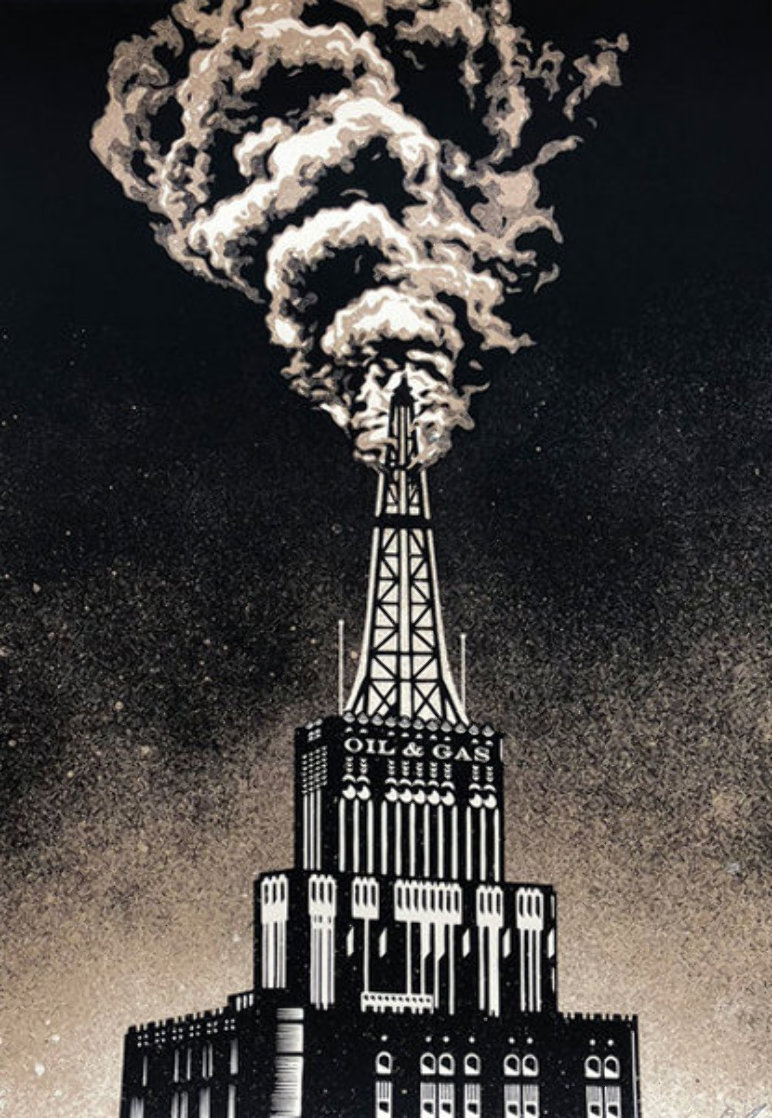 Oil And Gas Building 2014 Limited Edition Print by Shepard Fairey Oil And Gas Building 2014 Limited Edition Print by Shepard Fairey