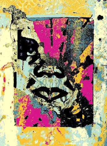 Obey Enhanced Disintegration (Pink) Limited Edition Print - Shepard Fairey