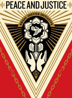 Peace And Justice Summit Limited Edition Print - Shepard Fairey 