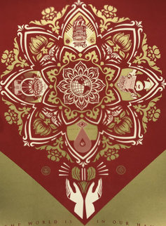 World is in Our Hands Limited Edition Print - Shepard Fairey World is in Our Hands Limited Edition Print - Shepard Fairey
