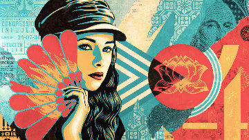 Fan the Flames Limited Edition Print - Shepard Fairey Fan the Flames Limited Edition Print - Shepard Fairey