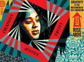 Creativity, Equity, Justice 2019 Limited Edition Print - Shepard Fairey 