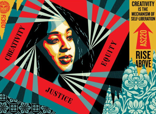 Creativity, Equity, Justice 2019 Limited Edition Print by Shepard Fairey