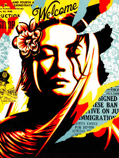 Welcome Visitor 2020 Limited Edition Print - Shepard Fairey Welcome Visitor 2020 Limited Edition Print - Shepard Fairey