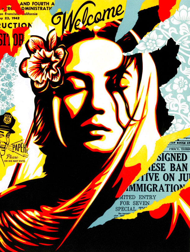 Estampe Shepard Fairey Obey Shoplifters Welcome, 2012, Signée Et Numérotée