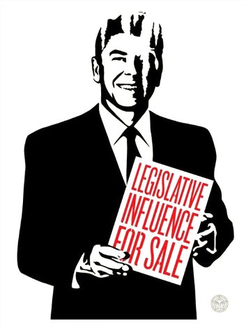 Legislative Influence For Sale 2011 Limited Edition Print - Shepard Fairey