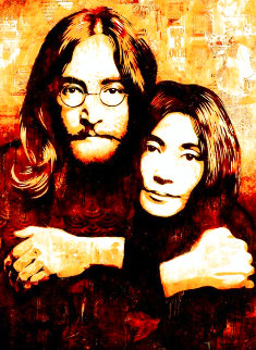 John and Yoko 2010 Limited Edition Print - Shepard Fairey John and Yoko 2010 Limited Edition Print - Shepard Fairey