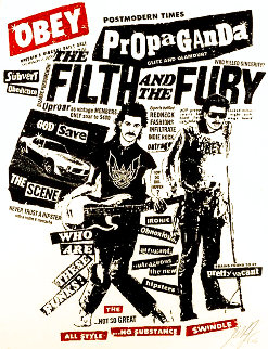Filth and the Fury AP 2006 Limited Edition Print - Shepard Fairey Filth and the Fury AP 2006 Limited Edition Print - Shepard Fairey