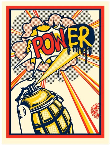 Power 2024 - 2 Phase Lenticular Print Limited Edition Print - Shepard Fairey
