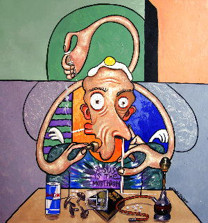 Jesus is the Most High 2007 51x50 Huge Original Painting - Anthony Falbo Jesus is the Most High 2007 51x50 Huge Original Painting - Anthony Falbo