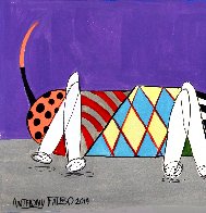 Artificial Intelligence Dog And Cat 2019 11x24 Works on Paper (not prints) by Anthony Falbo - 2