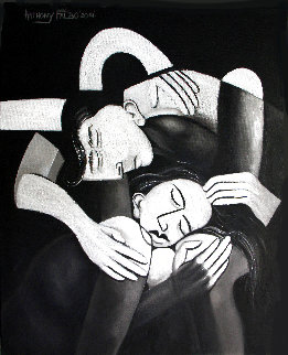 Behind Closed Doors 2019 30x24 Original Painting - Anthony Falbo Behind Closed Doors 2019 30x24 Original Painting - Anthony Falbo
