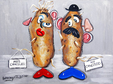 Just Tater's 2021 18x24 Cancel Culture Works on Paper (not prints) - Anthony Falbo Just Tater's 2021 18x24 Cancel Culture Works on Paper (not prints) - Anthony Falbo