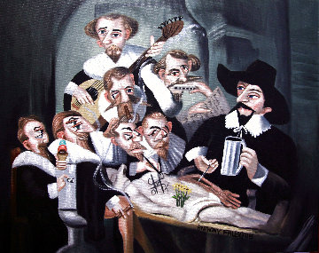 17th Century Cadaver Conspiracy 2008 24x30 Original Painting - Anthony Falbo 17th Century Cadaver Conspiracy 2008 24x30 Original Painting - Anthony Falbo